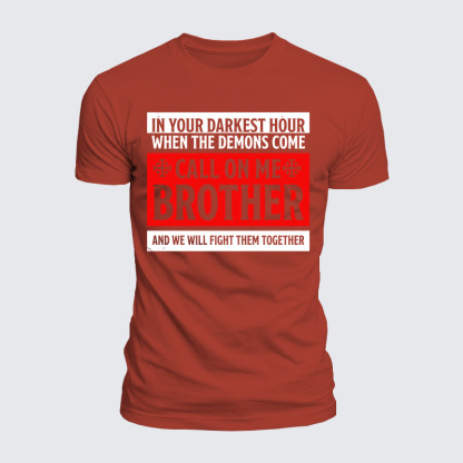 Luxe Mercerized Cotton Tee - Call On Me Brother – Knights of Faith