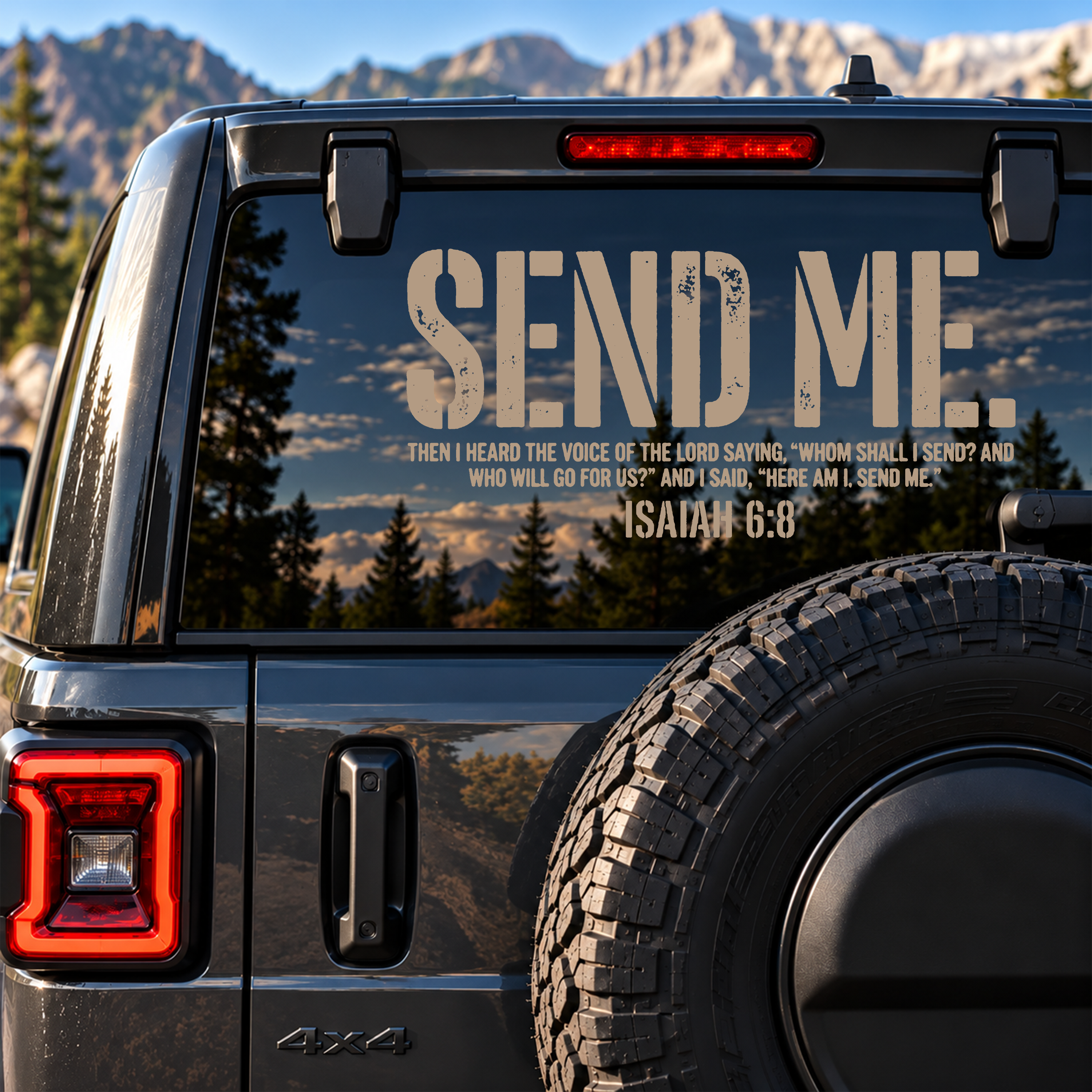 Car & Truck Vinyl Decals - Send Me Isaiah 6:8   