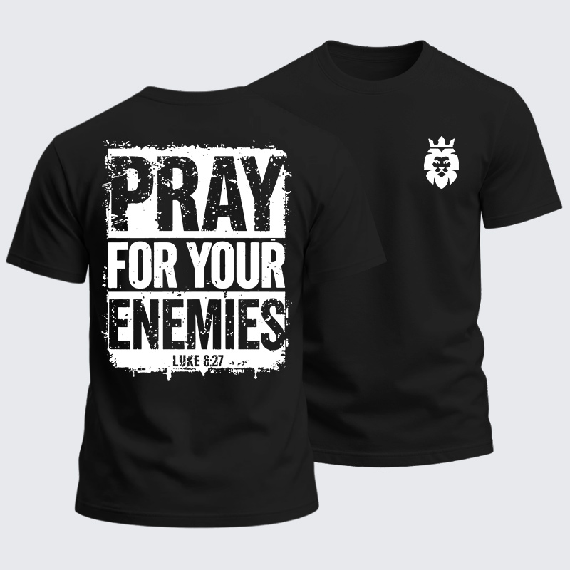 Heavyweight Cotton Tee - Pray For Your Enemies