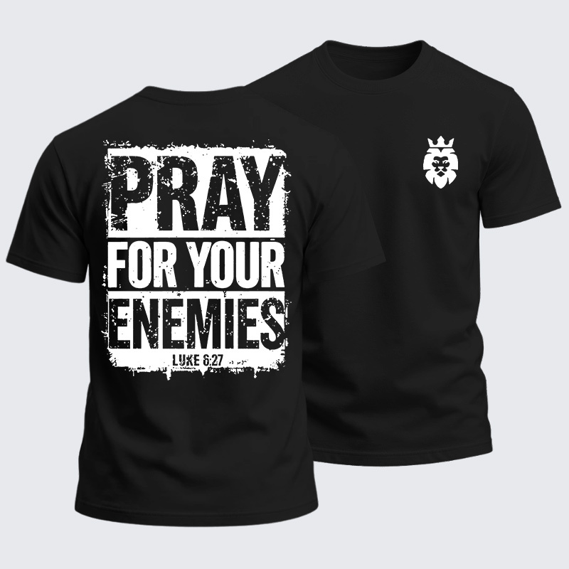 Heavyweight Cotton Tee - Pray For Your Enemies