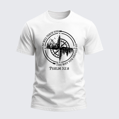 Heavyweight Cotton Tee - God Guides Christian