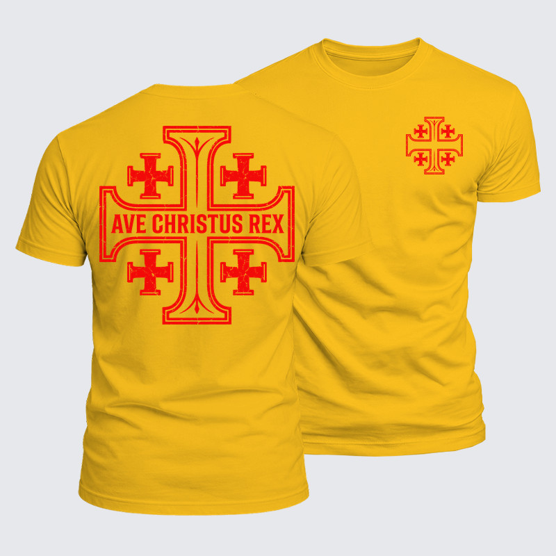 Luxe Mercerized Cotton Tee - Ave Christus Rex