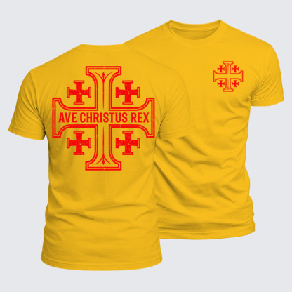 Luxe Mercerized Cotton Tee - Ave Christus Rex