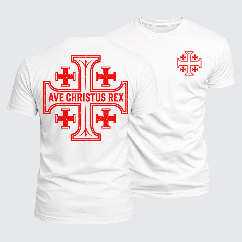 Luxe Mercerized Cotton Tee - Ave Christus Rex