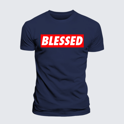 Blessed Jesus God Christian Premium Mercerized Cotton Tee
