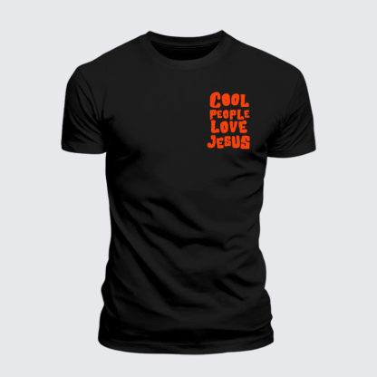 Cool People Love Jesus Jesus God Christian Premium Mercerized Cotton Tee