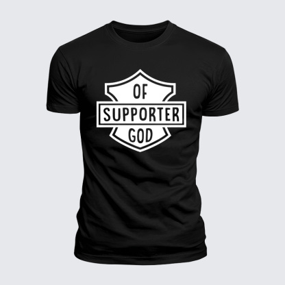 Of Support God Jesus God Christian  – Luxe Mercerized Interlock Cotton Tee
