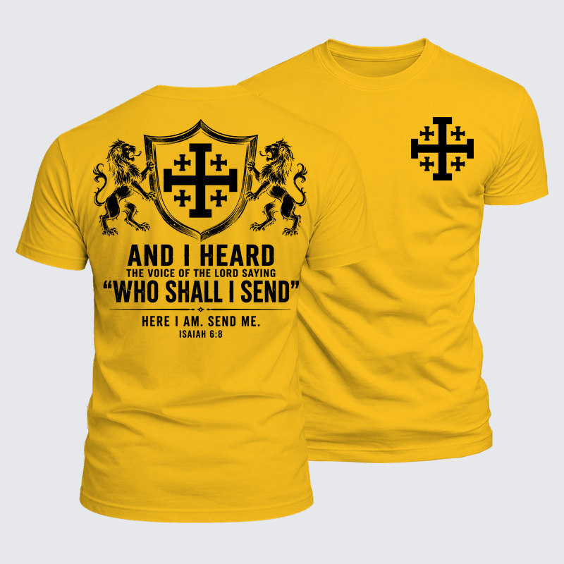 Luxe Mercerized Cotton Tee - Send Me Isaiah 6:8