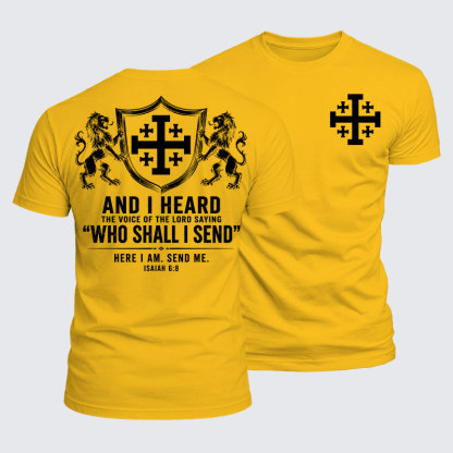 Luxe Mercerized Cotton Tee - Send Me Isaiah 6:8