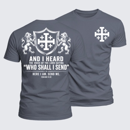 Luxe Mercerized Cotton Tee - Send Me Isaiah 6:8