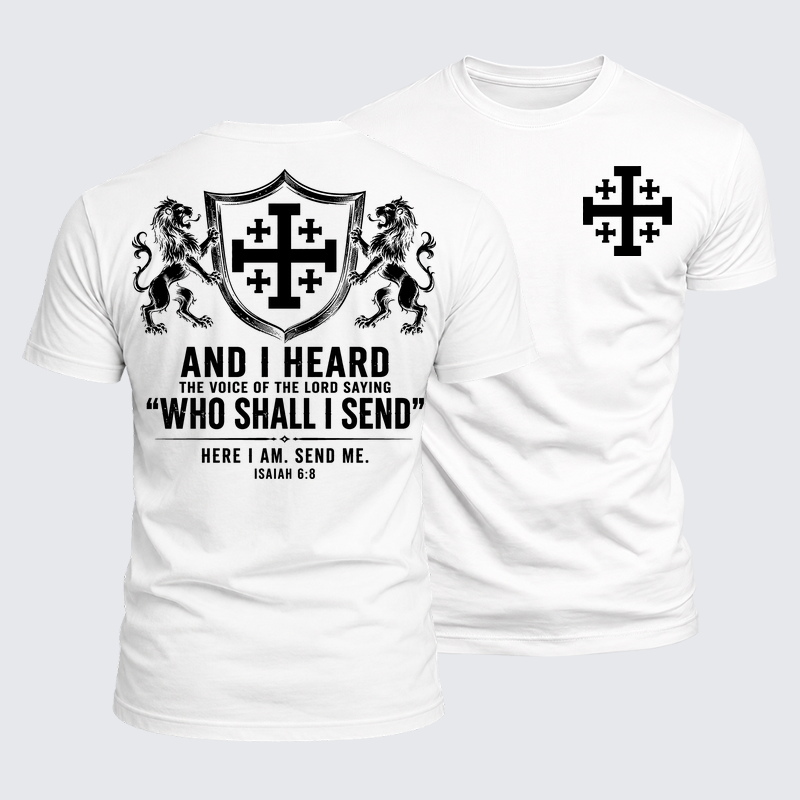 Luxe Mercerized Cotton Tee - Send Me Isaiah 6:8