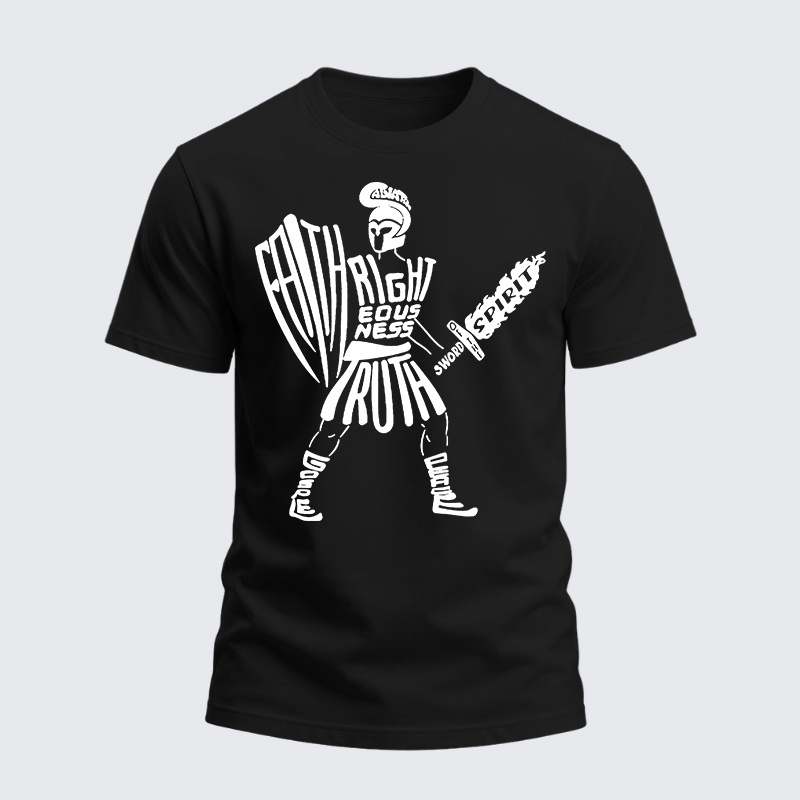 Heavyweight Cotton Tee - Put on The Full Armor of God