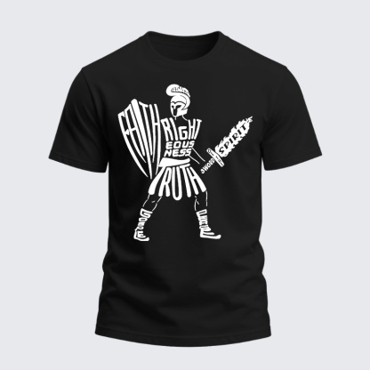 Heavyweight Cotton Tee - Put on The Full Armor of God