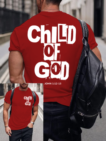 Child Of God Jesus God Christian Cotton T-Shirt