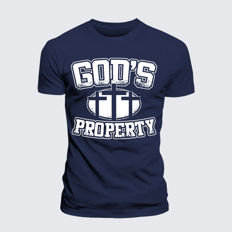 Property Of God Jesus God Christian Premium Mercerized Cotton Tee