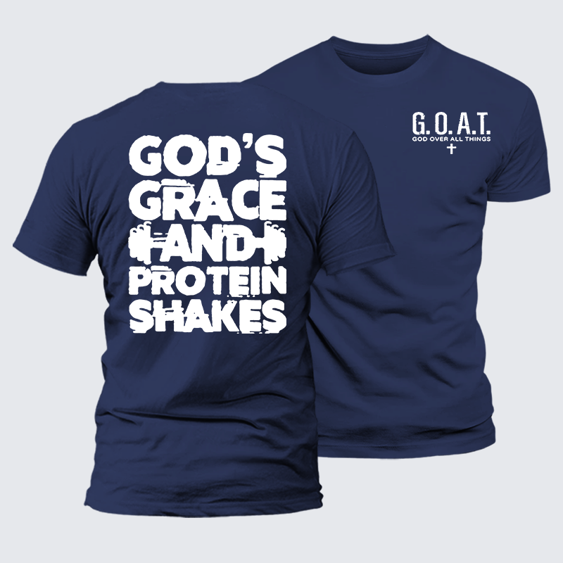Gym Faith Jesus God Christian Premium Mercerized Cotton Tee