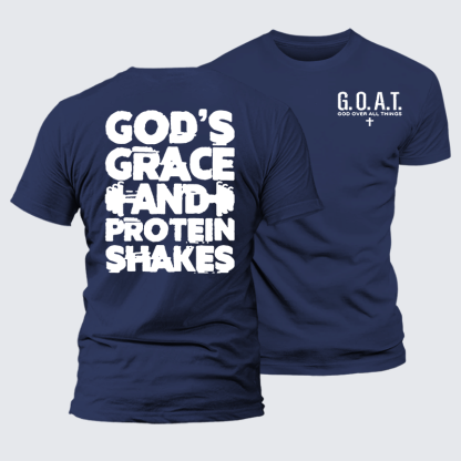 Gym Faith Jesus God Christian Premium Mercerized Cotton Tee