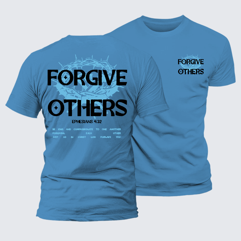 Forgive Others Jesus God Christian Premium Mercerized Cotton Tee