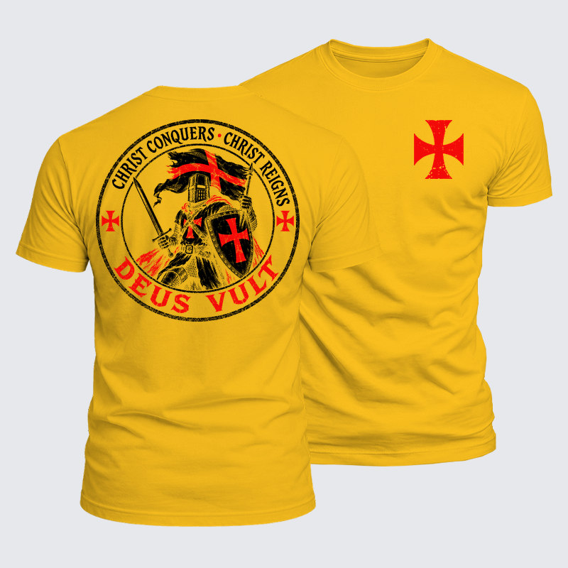 Luxe Mercerized Cotton Tee - Deus Vult