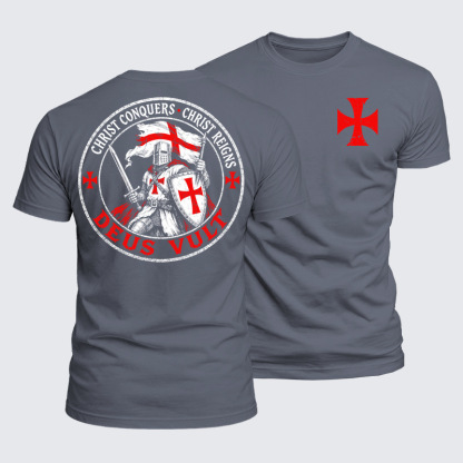Luxe Mercerized Cotton Tee - Deus Vult