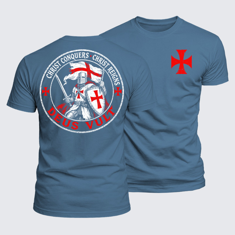 Luxe Mercerized Cotton Tee - Deus Vult