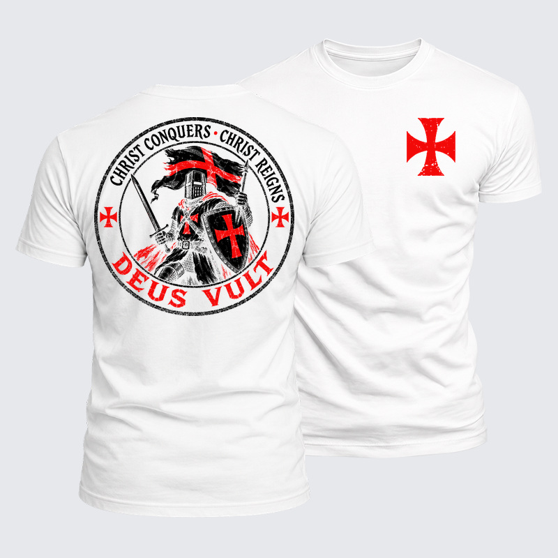 Luxe Mercerized Cotton Tee - Deus Vult