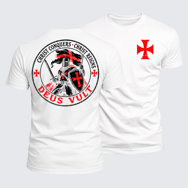Luxe Mercerized Cotton Tee - Deus Vult