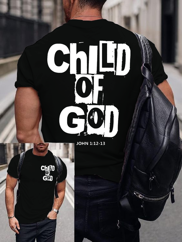 Child Of God Jesus God Christian Cotton T-Shirt