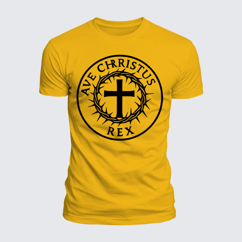 Luxe Mercerized Cotton Tee - Ave Christus Rex