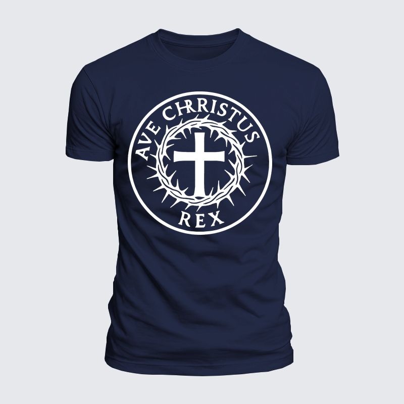 Luxe Mercerized Cotton Tee - Ave Christus Rex