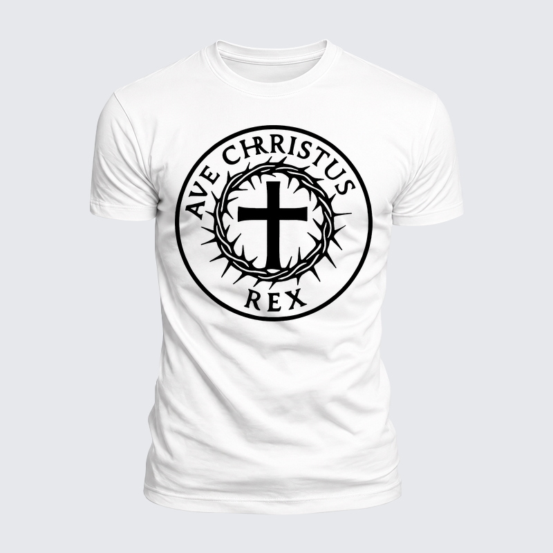 Luxe Mercerized Cotton Tee - Ave Christus Rex