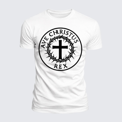 Luxe Mercerized Cotton Tee - Ave Christus Rex