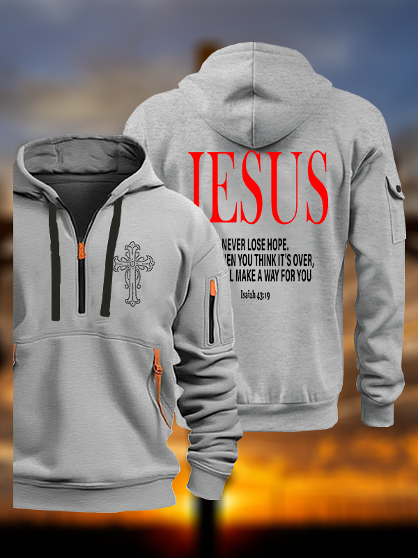 Jesus Never Lose Hope Jesus God Christian Zipper Hoodies