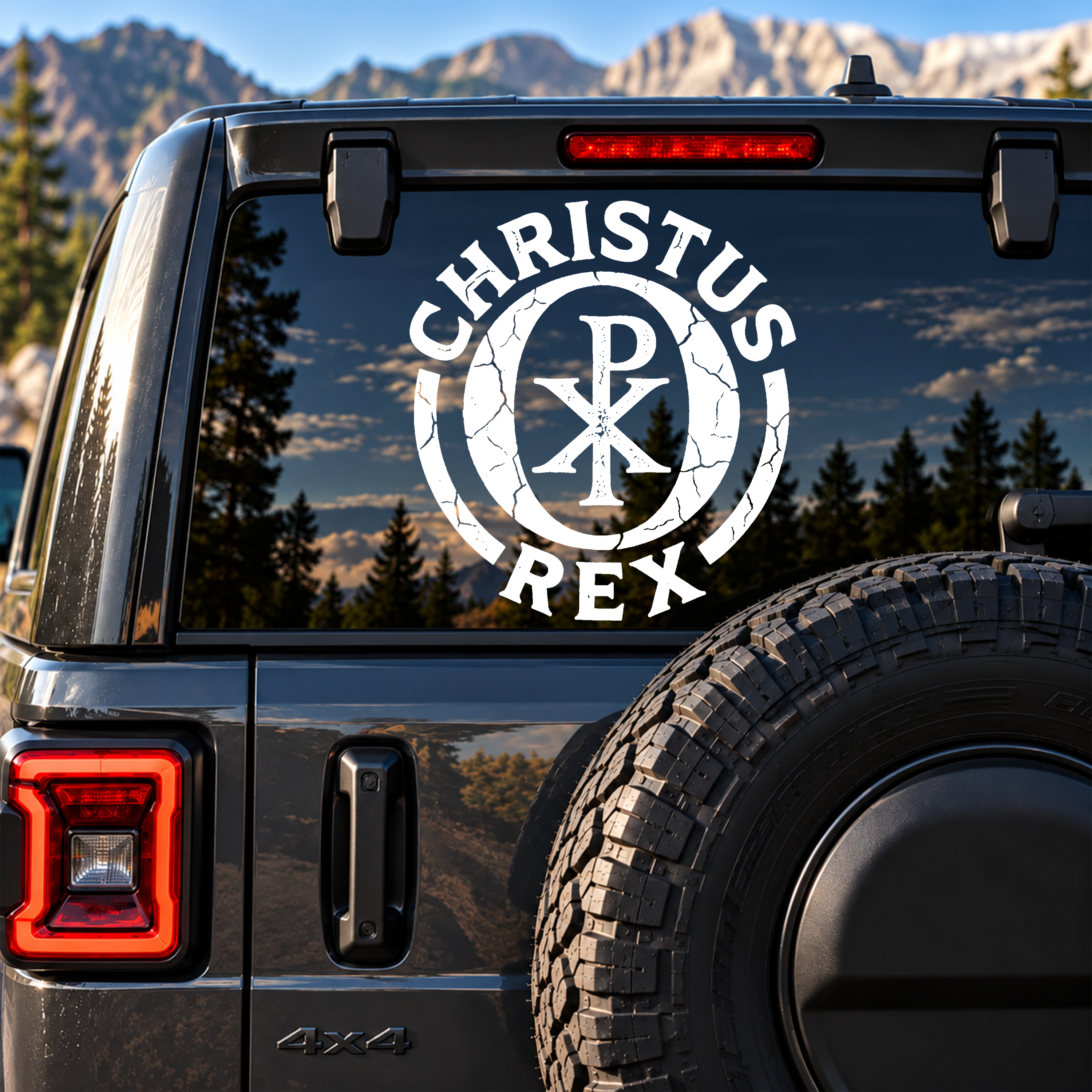 Car & Truck Vinyl Decals  - Ave Christus Rex