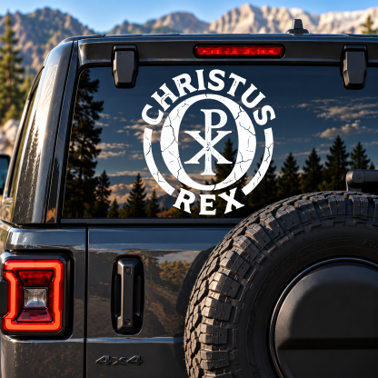 Car & Truck Vinyl Decals  - Ave Christus Rex