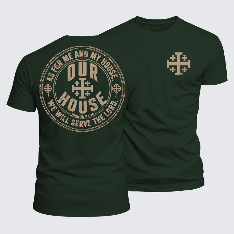 Luxe Mercerized Cotton Tee - Our House Joshua 24:15