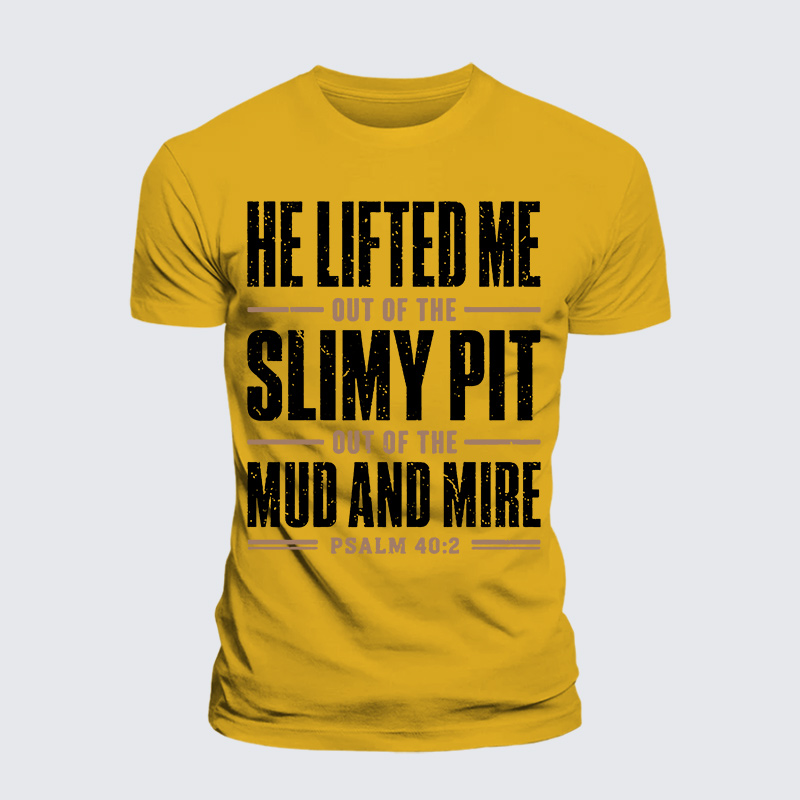 Lifted By Grace Jesus God Christian Premium Mercerized Cotton Tee