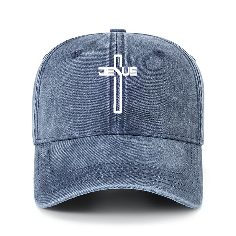 Heritage Washed Cap - Jesus Cross Christ 