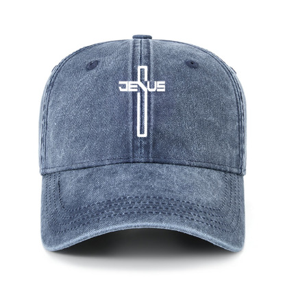 Heritage Washed Cap - Jesus Cross Christ 