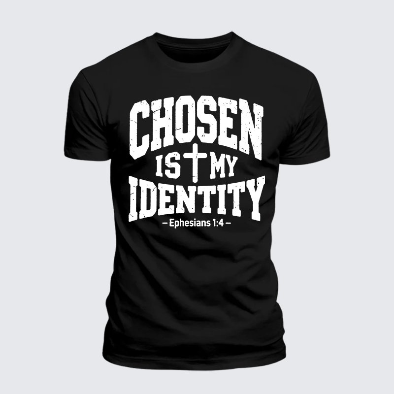 Man Of God Husband Dad Jesus God Christian Cotton T-Shirt
