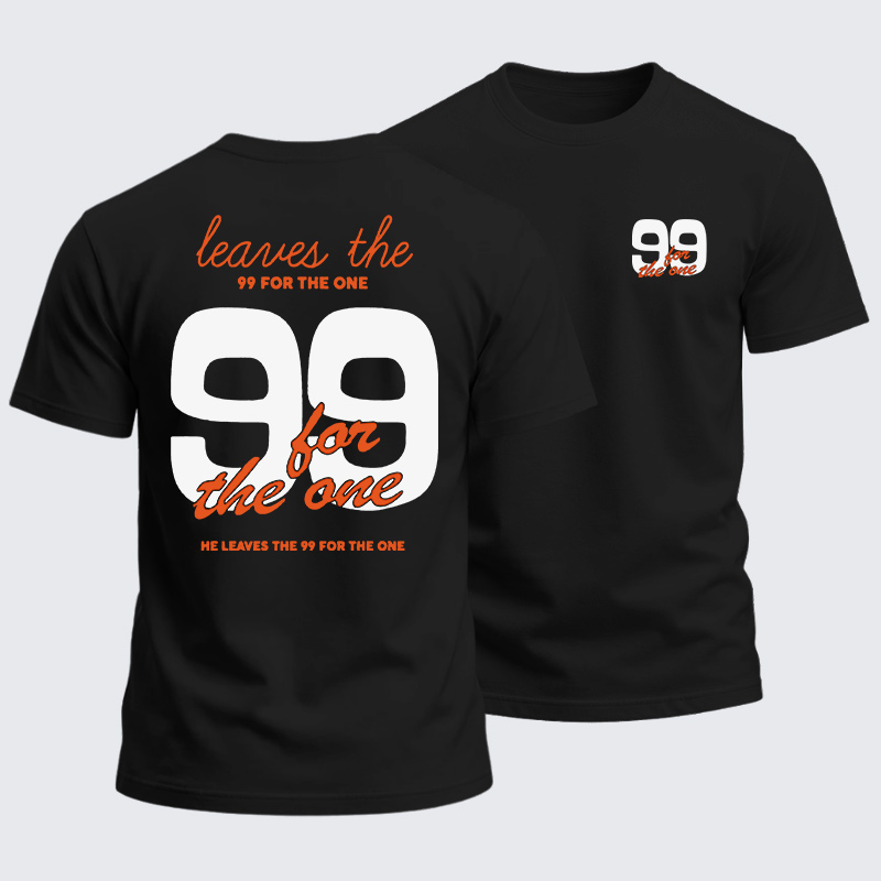 Heavyweight Cotton Tee - Leaves The 99 For The One