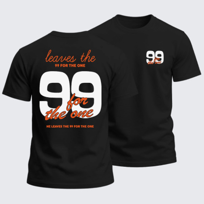 Heavyweight Cotton Tee - Leaves The 99 For The One