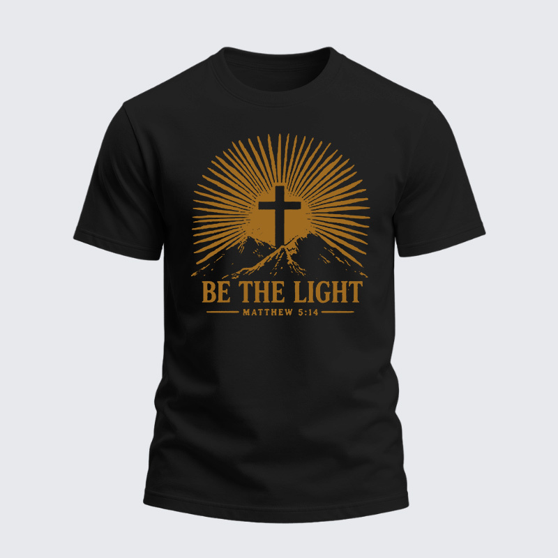 Man Of God Husband Dad Jesus God Christian Cotton T-Shirt