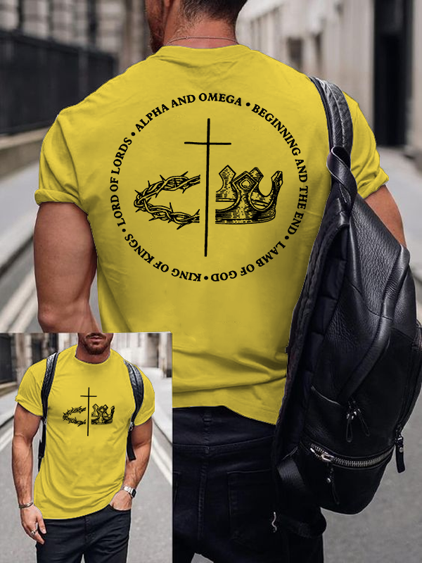 King Of Kings Jesus God Christian Cotton T-Shirt