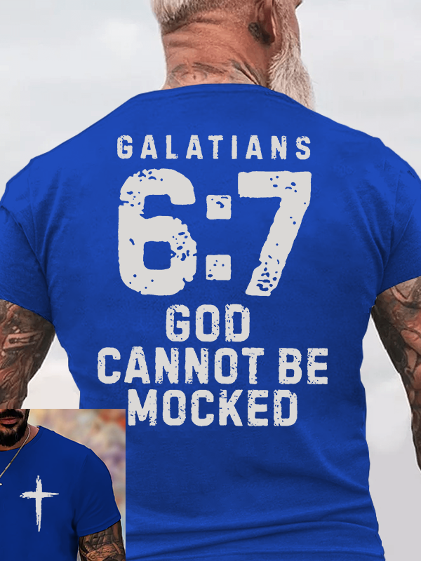 God Cannot Be Mocked Jesus God Christian Cotton T-Shirt