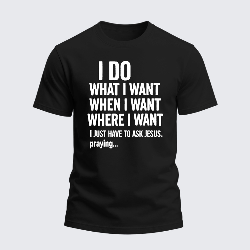 Heavyweight Cotton Tee - Ask Jesus First