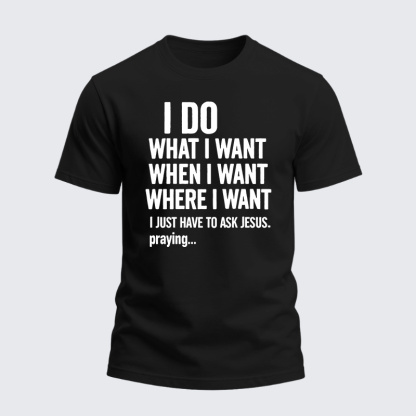 Heavyweight Cotton Tee - Ask Jesus First