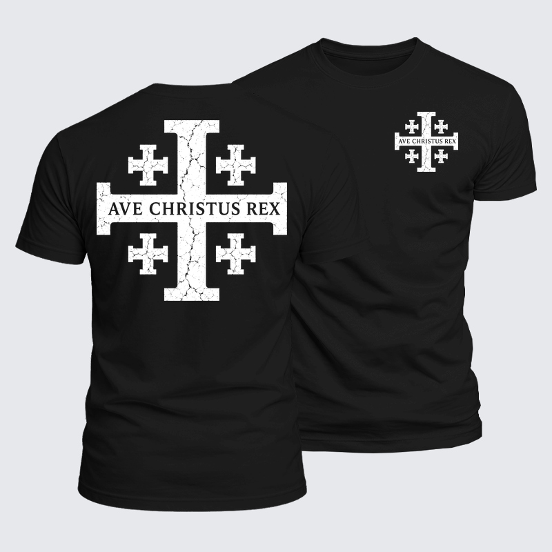 Luxe Mercerized Cotton Tee - Ave Christus Rex