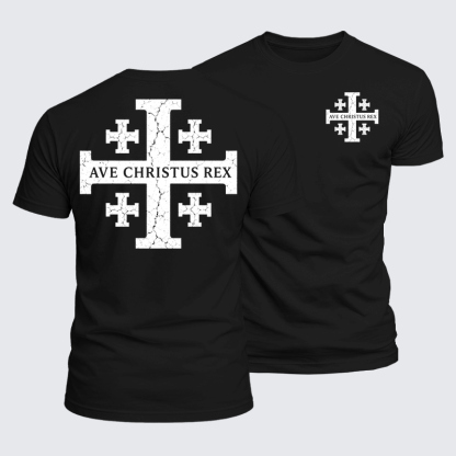 Luxe Mercerized Cotton Tee - Ave Christus Rex