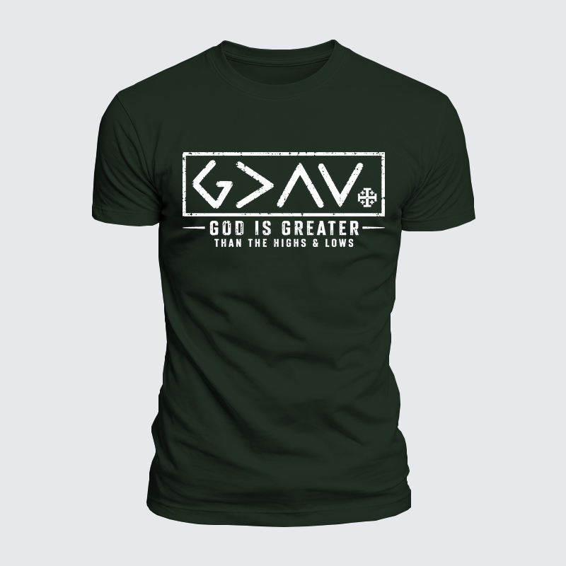 Luxe Mercerized Cotton Tee - God is Greater than the High and Lows
